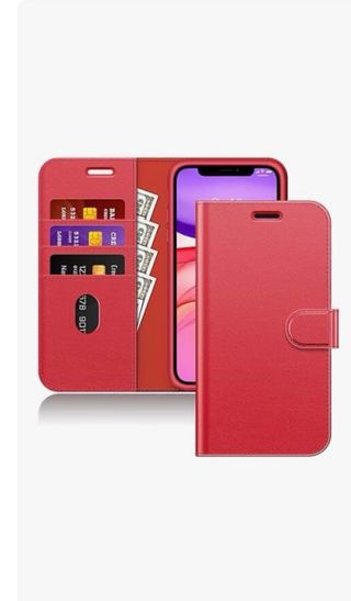 Custodia a portafoglio per iPhone 11 6.1 Rosso