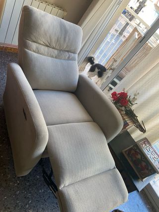 Sillón Eléctrico Beige/Gris