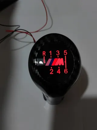 Pomo Palanca de Cambio 6 BMW M Carbono ILUMINADO