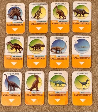 Cartas de dinosaurios (12 unidades)