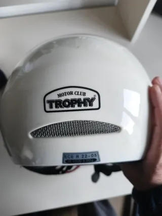 Casco Trophy Talla M Blanco