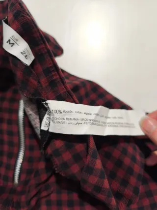 Falda cuadros cremallera delantera