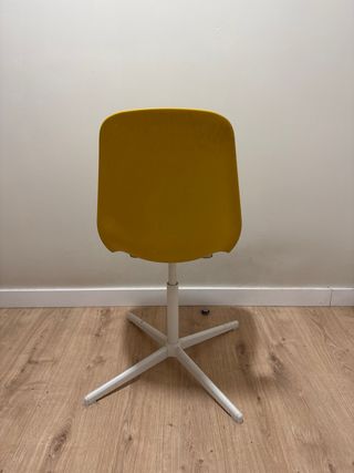 Silla Ikea Amarilla Base Metálica