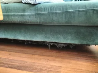 Sofá de terciopelo verde Maison du Monde