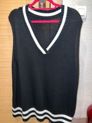 Chaleco de punto sin mangas