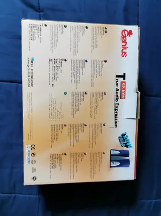 Altavoces Genius SP-K06 Azul y Blanco