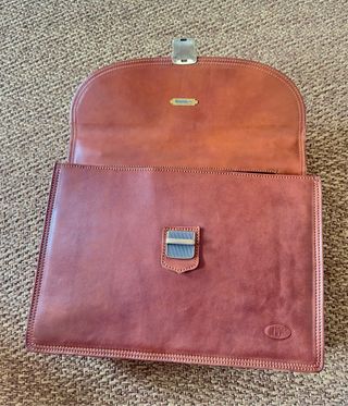 Maletín Piel Italiano Marrón