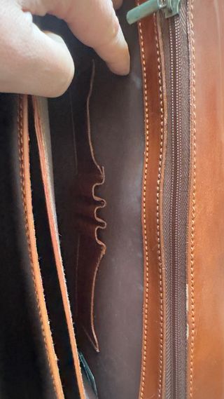 Maletín Piel Italiano Marrón