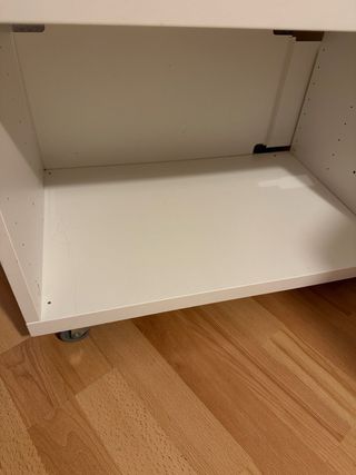 Mueble TV Ikea Blanco con Ruedas