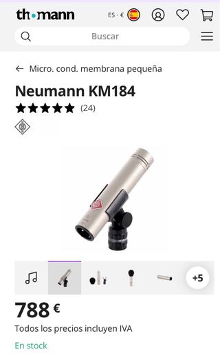 Micrófono Neumann KM 184