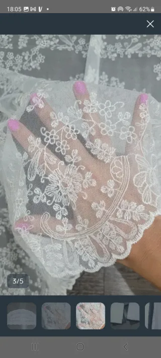 Mantilla adulta marfil NUEVA
