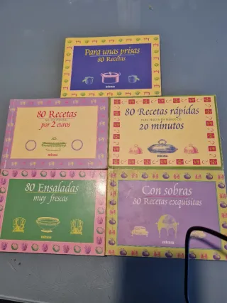 5 libros pequeños de recetas