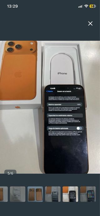 iPhone Dorado/Naranja