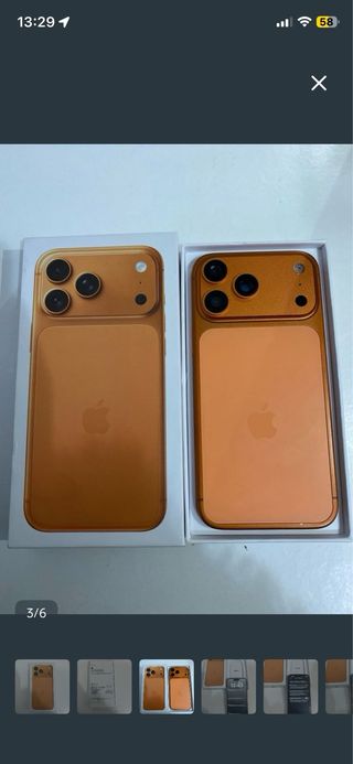iPhone Dorado/Naranja
