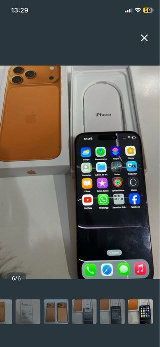 iPhone Dorado/Naranja