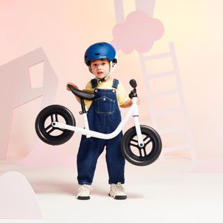 Bicicleta sin pedales niños 10 pulgadas Runride 100 blanco