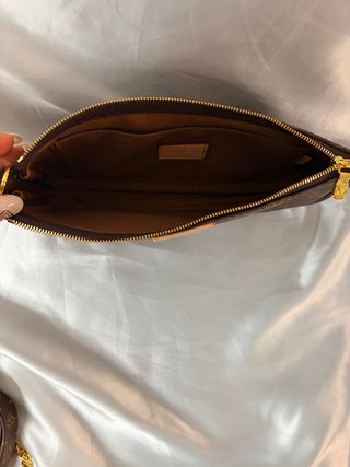Set Pochette Louis Vuitton Marrone e Oro