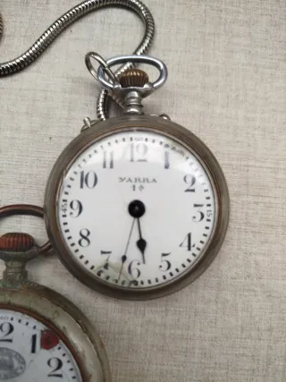 Lote 3 relojes de bolsillos en mal estado