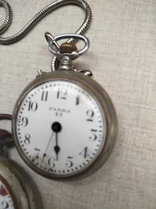 Lote 3 relojes de bolsillos en mal estado