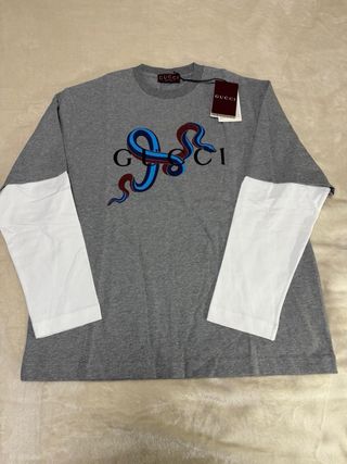 Camiseta Gucci Gris Serpiente
