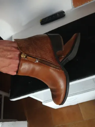 Botines marrones mujer