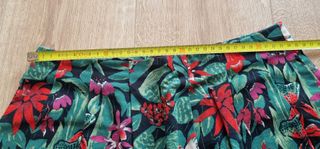 Gonna Zara floreale piquet Tg S