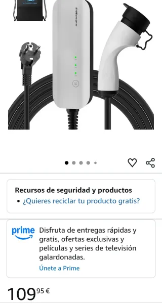 Cargador Coche Eléctrico sin estrenar