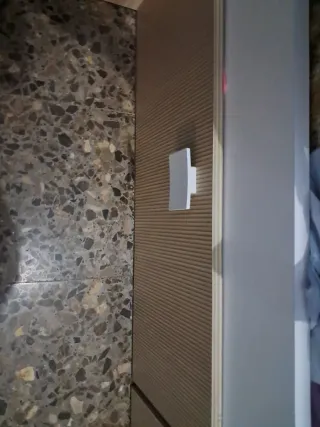 Cama tren con armario y estanterías