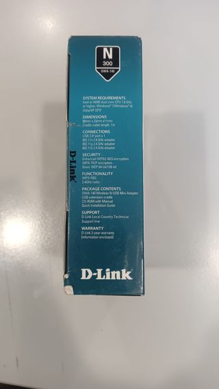 Adaptador USB WiFi D-Link N300 DWA-140