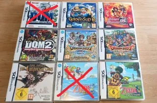 Lote Juegos Nintendo DS: Zelda, DQ, FF