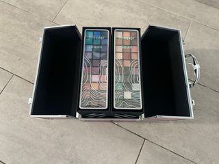 Maletín Maquillaje Nuevo Rosa fucsia y Plata