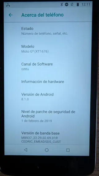 Telefono Motorola Moto G5 Nero