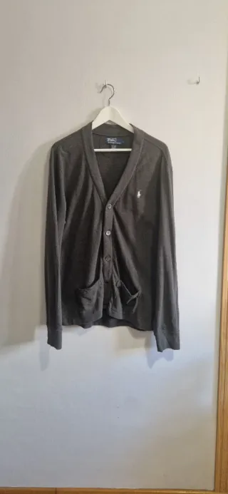 Polo Ralph Lauren Cárdigan Gris Talla L