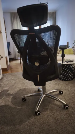 Silla de oficina ergonómica negra Sihoo M-18