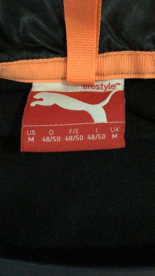 Giacca primaverile Puma marrone scuro cappuccio