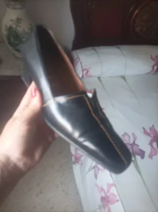 Zapatos de piel mujer tacón bajo