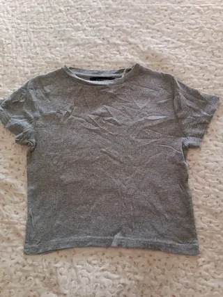 Camiseta corta gris Atmosphere Talla XS