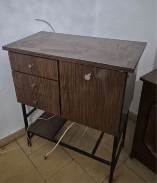 Mueble TV madera y metal