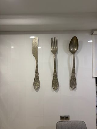 Set Cuchillo, Tenedor y Cuchara Decoración