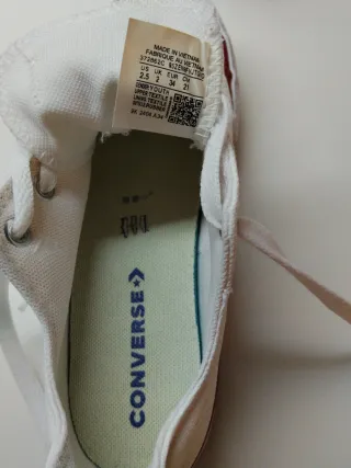 Zapatillas Converse All Star Blancas Talla 34