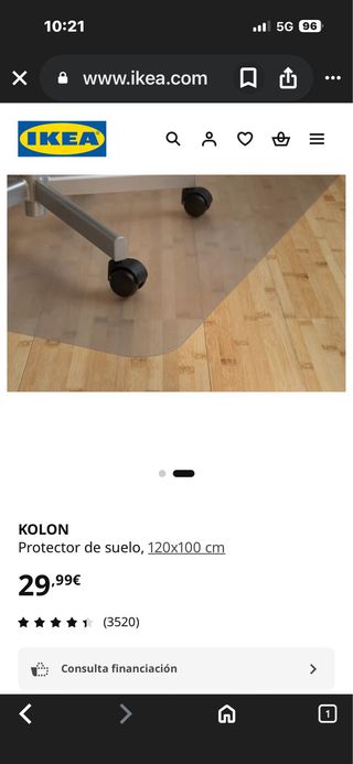 Protector de suelo Ikea