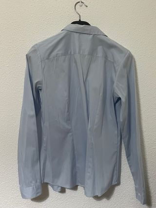 Camisa azul manga larga