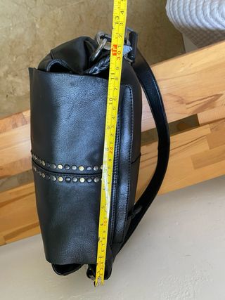 Bolso piel Biba negro tachuelas