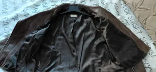 Cazadora Cuero Mango Mujer Talla L