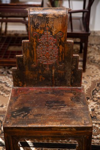 Silla de respaldo alto (tipo estela) China s. XIX