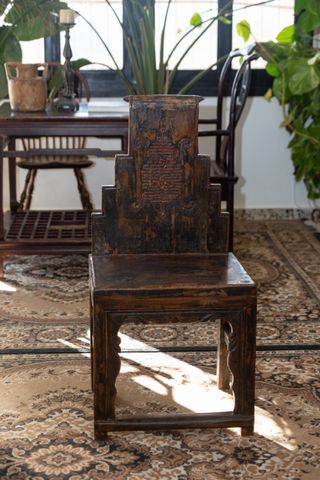 Silla de respaldo alto (tipo estela) China s. XIX