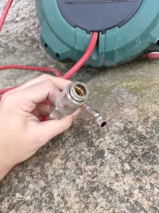 Carrete Manguera Aire Comprimido Parkside