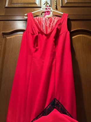 Traje de Flamenca Rojo y Negro