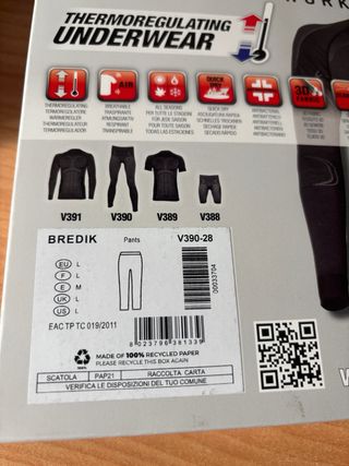 Tuta termica taglia L