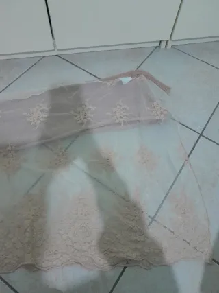 Sciarpa beige e rosa